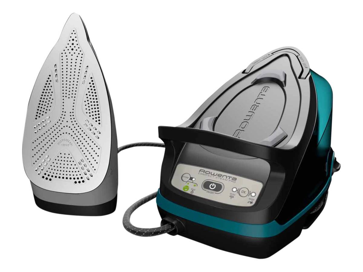 Rowenta Compact Steam Pro Dampfbügelstation DG7623 in Blau/Schwarz mit 2200W, 6,3 bar und Anti-Calc-Funktion - Bild 2