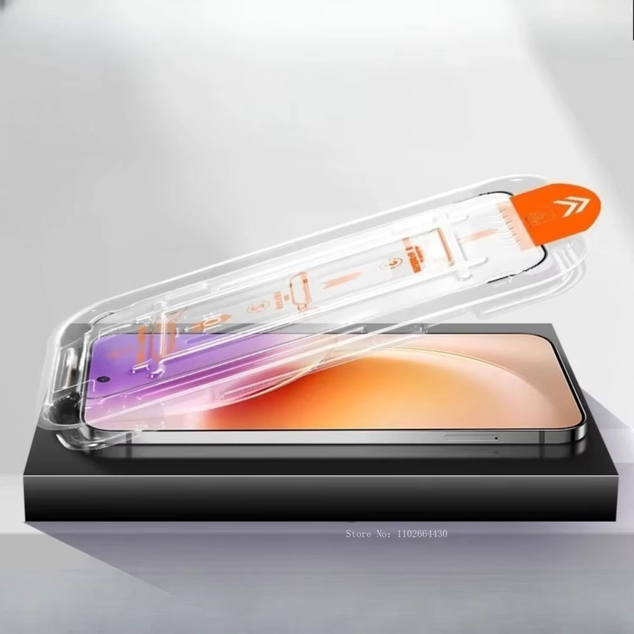 Staubfreie Displayschutzfolie aus gehärtetem Glas für Vivo X50 X60 X70 X80 X90 X100 Pro Plus sowie Vivo Y78 Plus Y100 V23 Pro X Note in Transparent - Bild 3