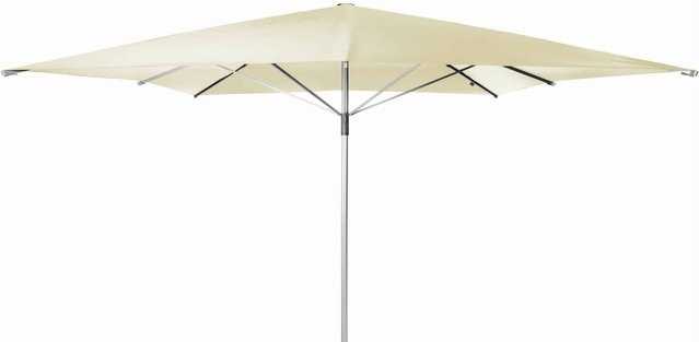 Doppler Sonnenschirm Telestar mit Windventil und Schutzhülle, Farbe: beige, B/T: 400 x 400 cm - Bild 1