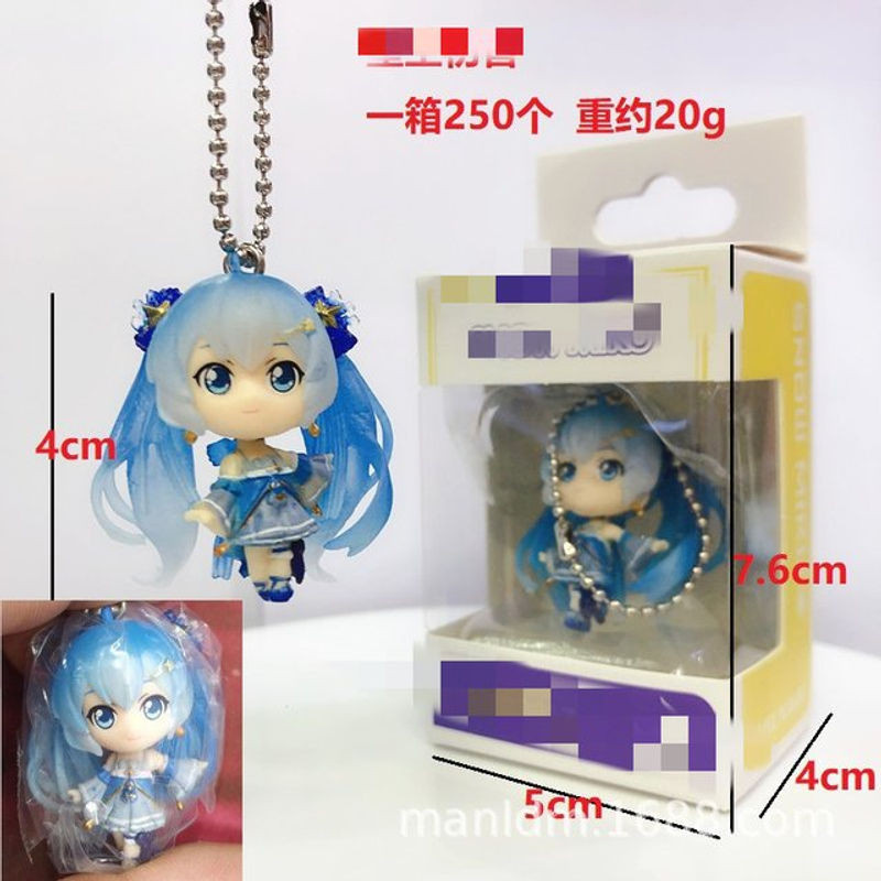 Bandai Anime Figuren Set Hatsune Miku Kagamine Rin Len Schneeflocken Edition aus Kunststoff, mehrfarbig - Bild 1