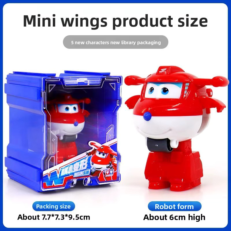 AULDEY Super Wings Mini-Hangar-Set, Spielzeug, 2-in-1-Transformation - Bild 4