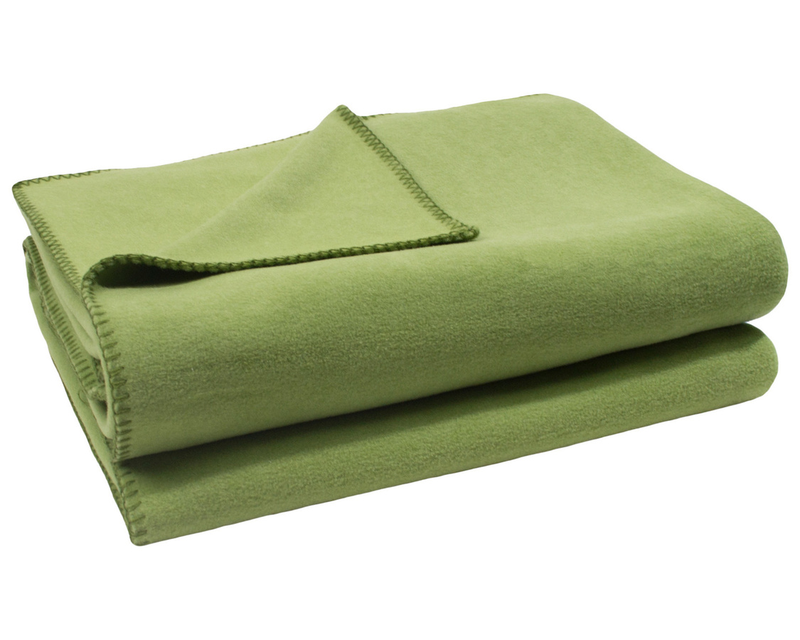Zoeppritz Soft-Fleece Wohndecke Green B/B/H: 220 x 180 cm - Bild 1