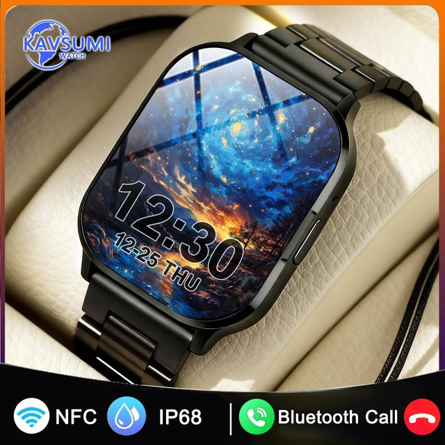 GUHUAVMI Smartwatch, Aluminium, Silber, Unisex - Bild 1