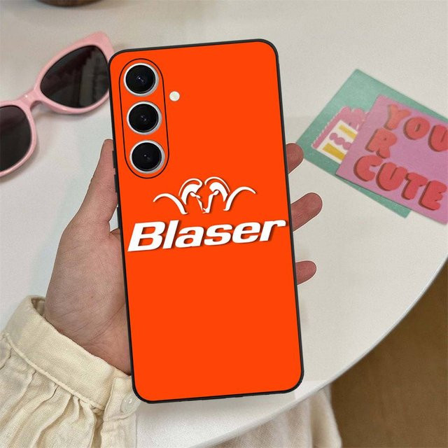 Blaser USA Handyhülle für Samsung Galaxy S24 FE S25 Ultra Plus S23 Ultra 5G und weitere Modelle in Orange - Bild 1
