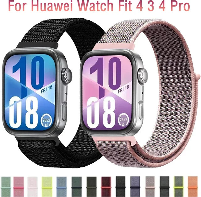 Huawei Uhrenarmband Nylon, Bunt, Huawei Watch Fit 4 3, Huawei Watch Fit 4 Pro - Bild 1