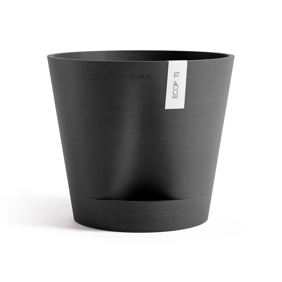 Ecopots Pflanztopf Venice 2 Dunkelgrau rund B: 40 cm, T: 35 cm, H: 35 cm - Bild 2