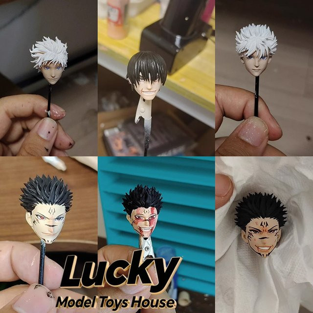 Vtoys Jujutsu Kaisen Fushiguro Toji Sukuna Gojo Anime Kopfskulptur, Zubehör - Bild 1