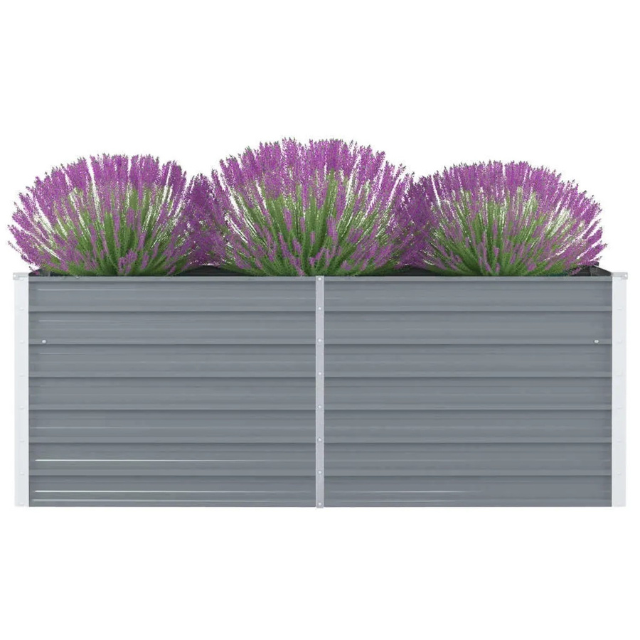 Hochbeet furnicato aus verzinktem Stahl in Grau, B/T/H: 160 x 80 x 45 cm - Bild 2