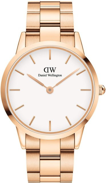 Daniel Wellington Damenuhr Iconic Link, Quarz, Edelstahl, 40 mm - Bild 1