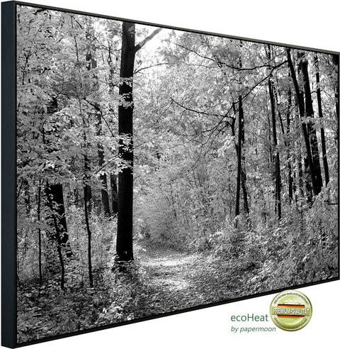 papermoon Infrarotheizung EcoHeat Waldweg in Bunt mit Matt-Effekt, App-Steuerung und Überhitzungsschutz - Bild 1