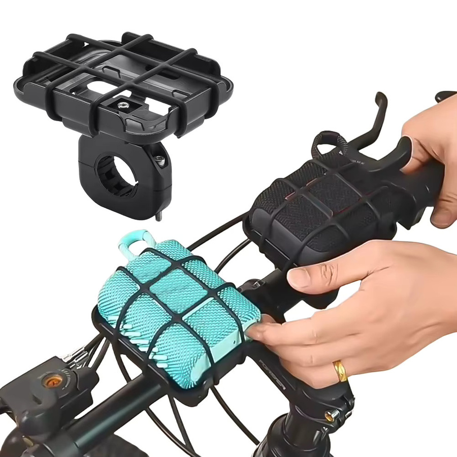 Tragbare Halterung in Schwarz für JBL GO 4, GO 3 und GO 2 Bluetooth Lautsprecher zur Montage am MTB oder Rennrad - Bild 2
