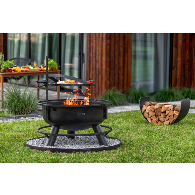 CookKing Feuerschale Bandito 80 in Schwarz inklusive Zubehör, B/T/H: 94 x 110 x 94 cm - Bild 3