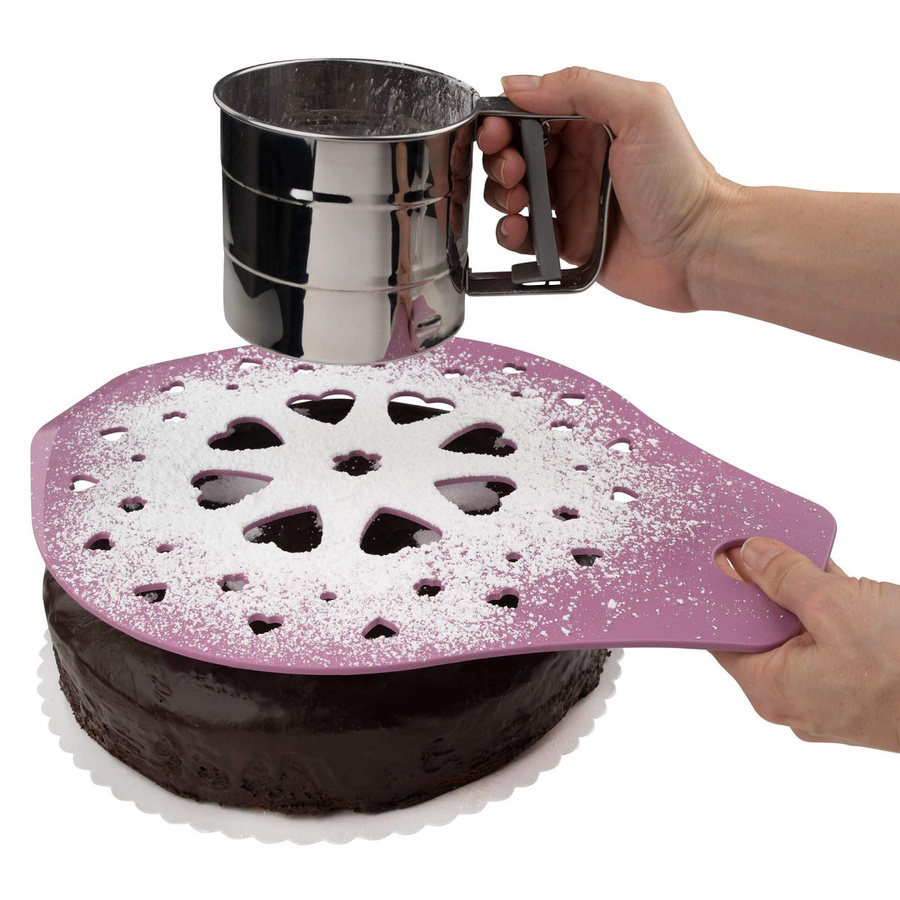 Zenker Kuchenheber und Dekorierschablone Easy Decorating, Pink, B: 36 cm, H: 28 cm - Bild 2