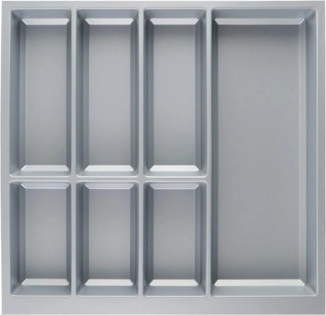 Agoform Besteckeinsatz Nob Schubladeneinsatz für Nobilia Küchen, Korpusbreite: 60 cm, Farbe: Silber - Bild 1