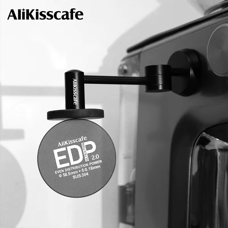 ALIKISSCAFE Magnetisches Kaffee Puck Bildschirm Rack Kit für 51mm, 54mm und 58mm Siebträger, Schwarz - Bild 5