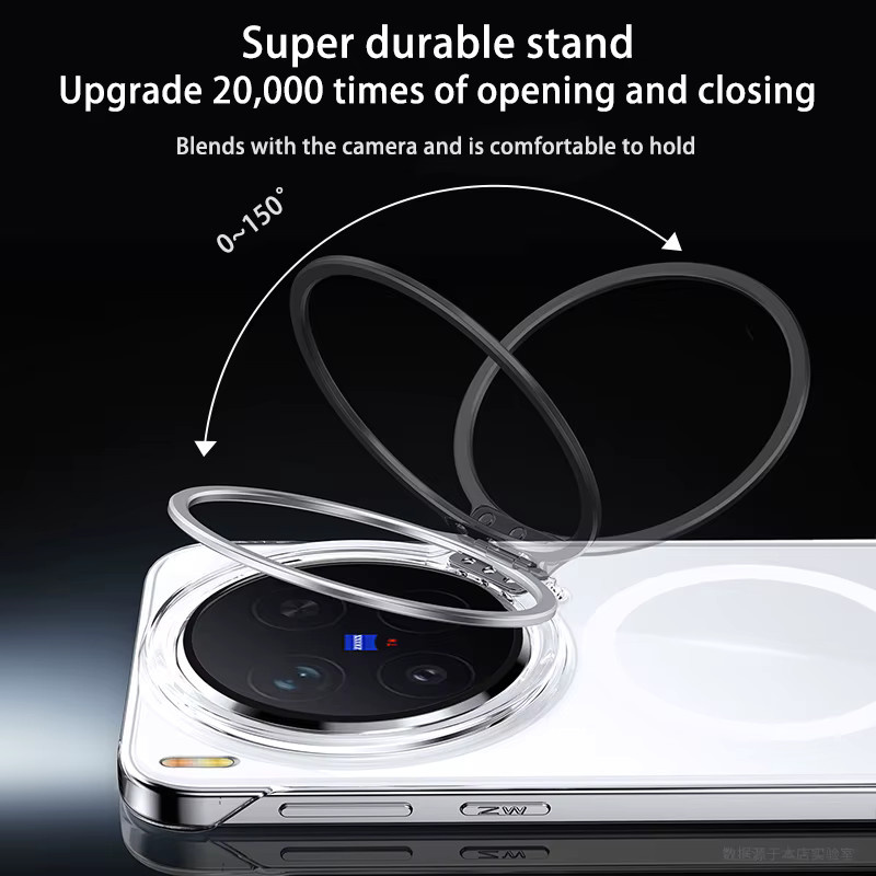 Transparente MagSafe-kompatible Hülle für KELAPA Smartphone in Blau mit Objektivschutz - Bild 6