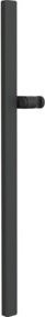 Duravit Brausestange in Schwarz Matt aus Aluminium und Kunststoff, Höhe: 81 cm - Bild 1
