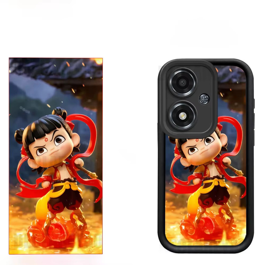 Personalisierbare Foto DIY Handyhülle mit Spiegeleffekt für OPPO A98 A95 A94 A93 A92S A77S A77 A60 A57S A57 A57E A3, Matte Coque in Schwarz und Multicolour - Bild 3