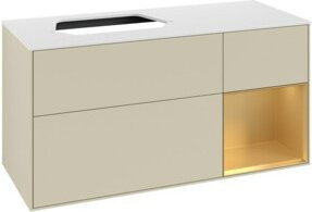 V&B Waschtischunterschrank Finion in Silbergrau lackiert, Breite: 120 cm, Tiefe: 50,1 cm, Höhe: 50,1 cm - Bild 1