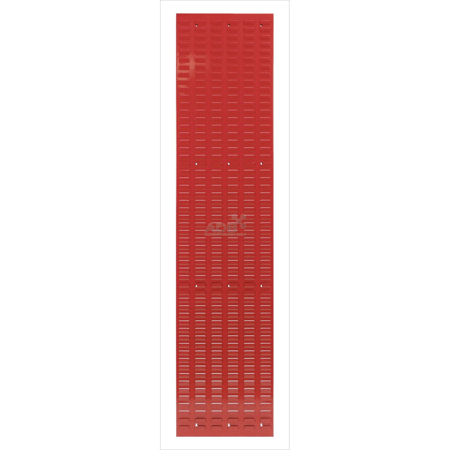 PROREGAL Orthogonale Schlitzplatte aus Stahl in Verkehrsrot, H x B: 197,5 x 45,6 cm - Bild 2