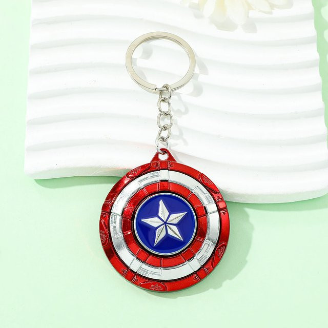 Bandai Schlüsselanhänger Captain America Schild, Rotierender Anhänger - Bild 1