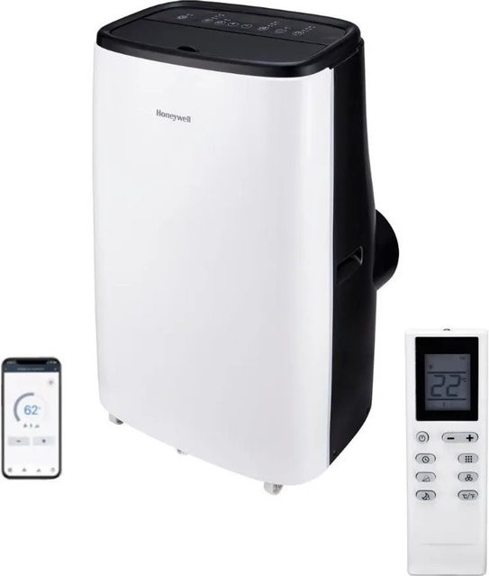 Honeywell HJ14CESAWK Mobile Klimaanlage 3in1 Monobloc in Weiß mit Fernbedienung, 14000 BTU und 1610W - Bild 1