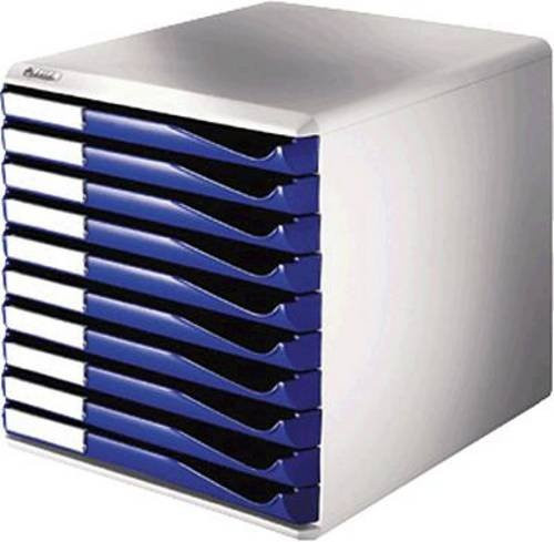 Leitz Schubladenbox DIN A4 mit 10 Schubladen in Blau/Grau - Bild 1