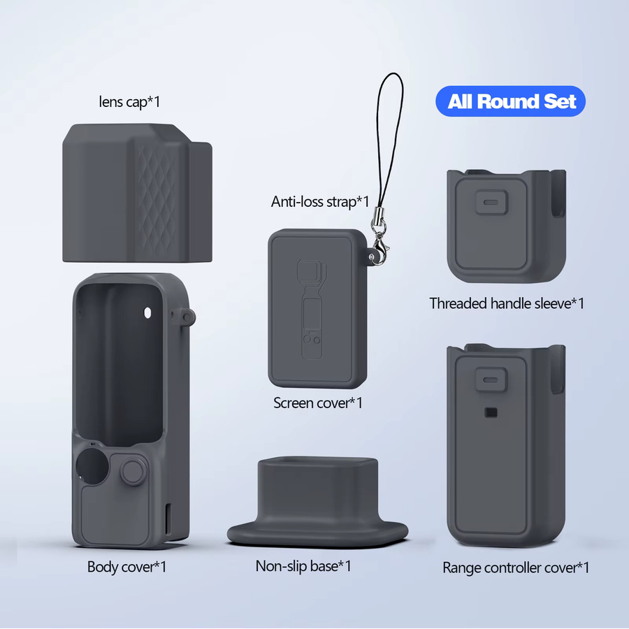 DJI Osmo Pocket 4 Silikon-Schutzhülle in Mehrfarben, kratzfeste Vollabdeckung für deine Kamera - Bild 2