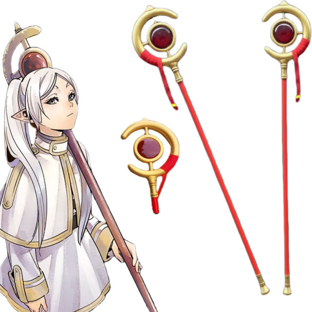 wow chan Frieren Cosplay Anime Requisiten Zauberstab, Fantasy - Bild 1