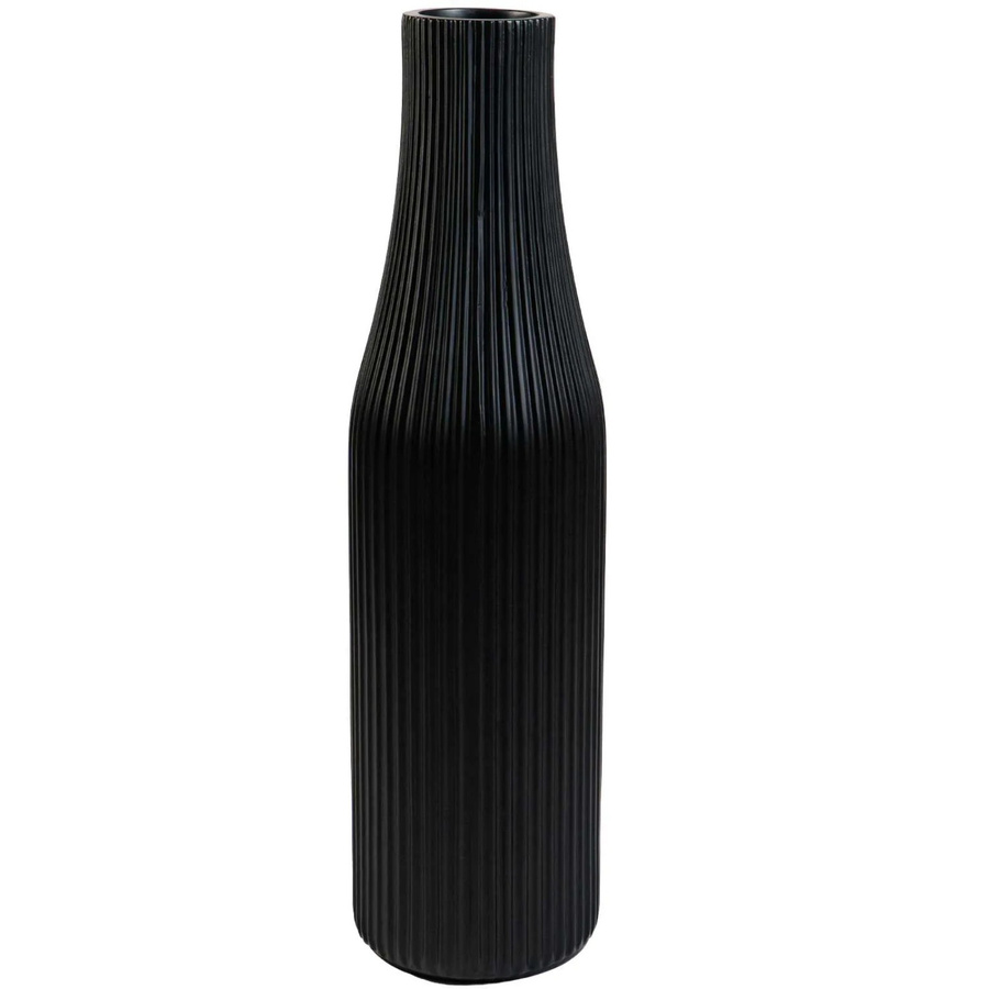 Vivanno Bodenvase Vertigo in Schwarz aus Fiberglas, B/T/H: 20 x 20 x 80 cm - Bild 2