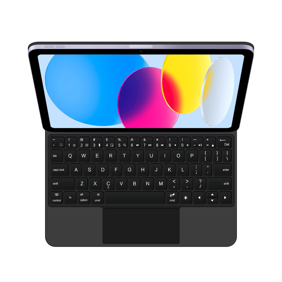 Apple Magic Keyboard Folio für iPad 11 Zoll 2025, magnetische Smart-Cover Tastaturhülle mit Touchpad in Schwarz - Bild 2