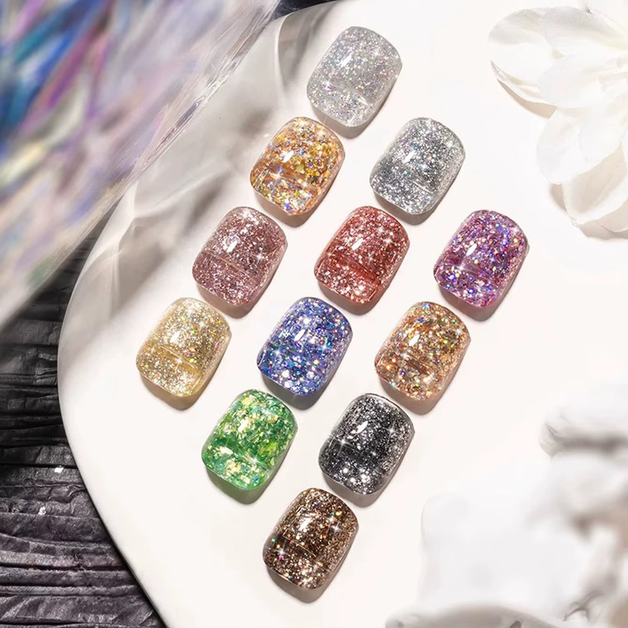 MISS SHAKA Gel-Nagellack, Silbereffekt, Glänzend - Bild 1