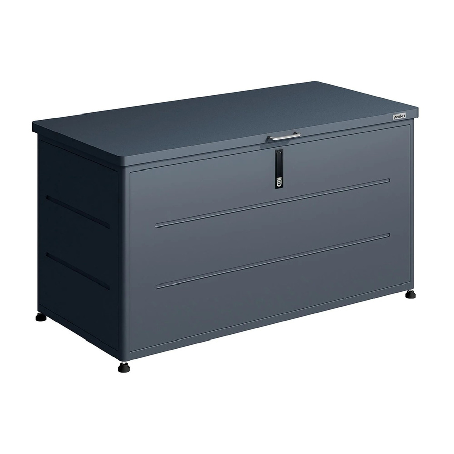 Weka Metall-Terrassenbox Gary 406 in Anthrazit, B: 135 cm, T: 66 cm, H: 74,5 cm - Bild 2