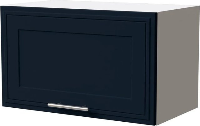 Feldmann-Wohnen Klapphängeschrank Salo W4B/60 mit Kassettenfront in Weiß und Indigo Matt, B/T/H: 60 x 32,5 x 36 cm - Bild 1