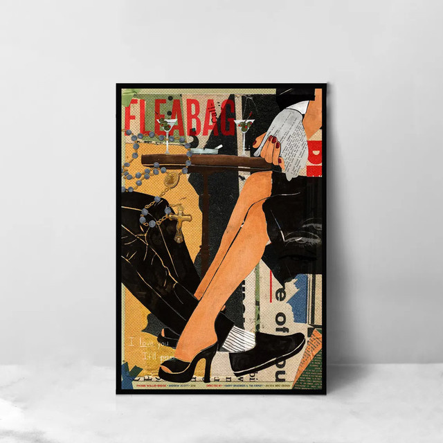 Fleabag Filmplakat als hochwertiger Leinwand-Kunstdruck in Mehrfarbig für deine moderne Wanddekoration - Bild 1