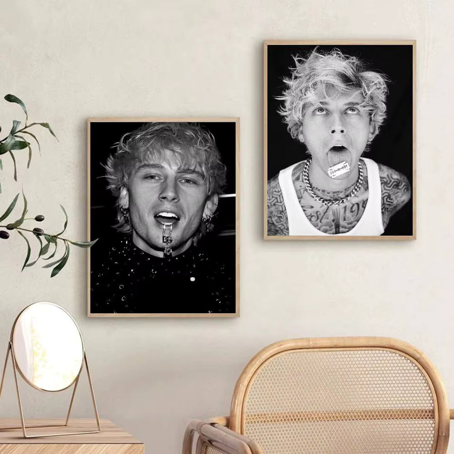 MGK Machine Gun Kelly Poster Aufkleber wasserfeste Wandkunst für Wohnzimmer und Schlafzimmer - Bild 5
