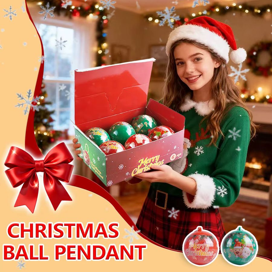 MSFTOYS 6er Set Kreative Weihnachtsbaum Anhänger mit Kaninchen, Rentier und Baby Puppe in Multicolor - Bild 6