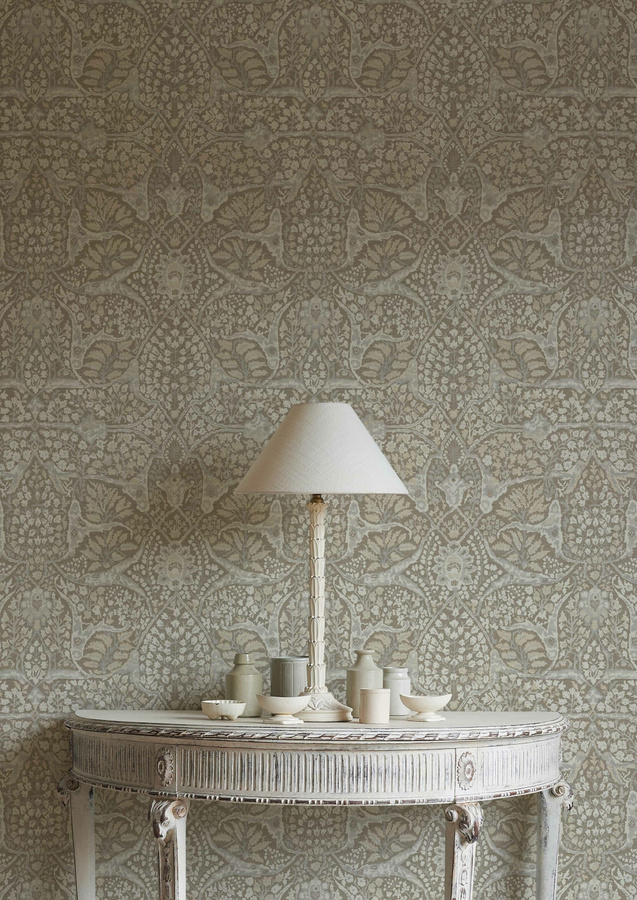Lewis & Wood Tapete Alhambra 50 in Beige mit floralem und orientalischem Design - Bild 1