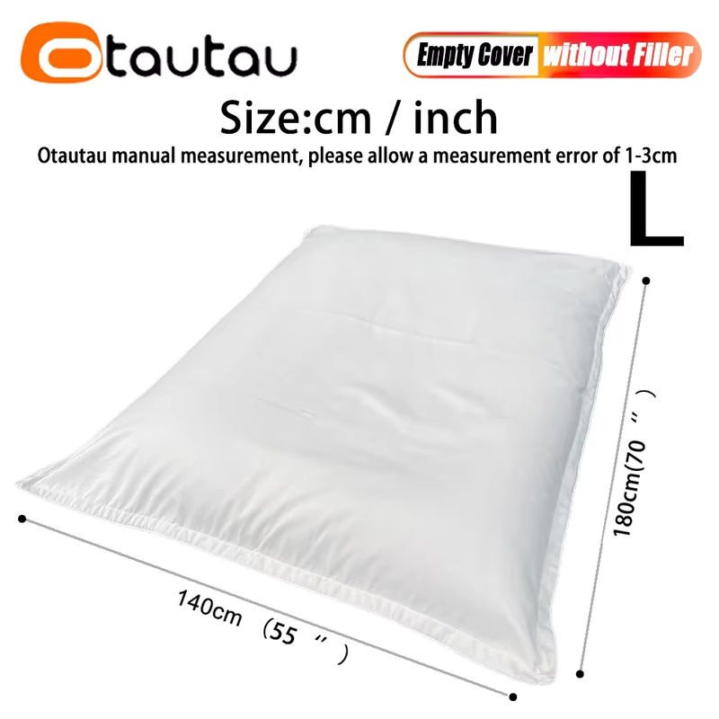 Otautau Sitzsack Abdeckung aus Baumwolle und Leinen, B/B: 140 x 180 cm, ohne Füllung - Bild 5