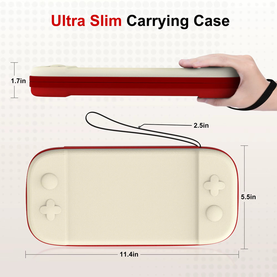DEVASO Hartschalen-Tragetasche für Nintendo Switch 2 in Grau mit 12 Spielkartenfächern - Bild 3