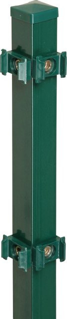 FLORAWORLD Eckpfosten Classic aus Stahl mit Klemmplättchen in Grün, Höhe: 220 cm, Breite: 4 cm, Tiefe: 4 cm - Bild 1