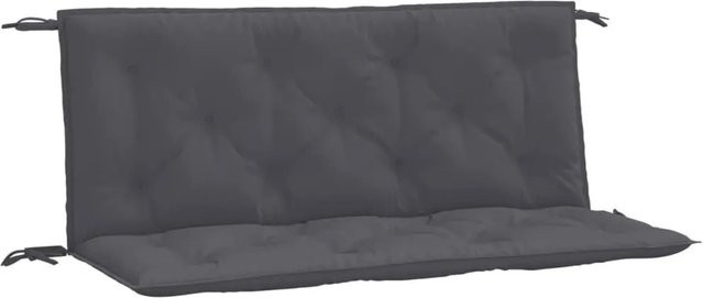 vidaXL Gartenbank-Auflagen 2er-Set Anthrazit aus wasserabweisendem Oxford-Gewebe, B/T/H: 120 x 50 x 7 cm - Bild 1
