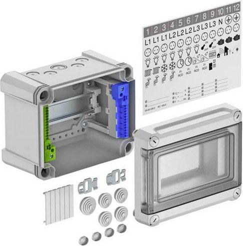 OBO Bettermann SDB 05 PC Kleinverteiler Aufputz in Weiß - Bild 1
