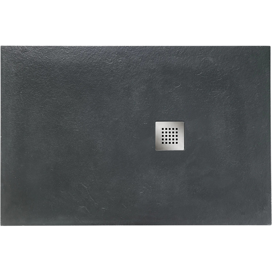 Ottofond Duschwanne Strato Extraflach Rechteck Anthrazit B: 100 cm, T: 80 cm - Bild 2