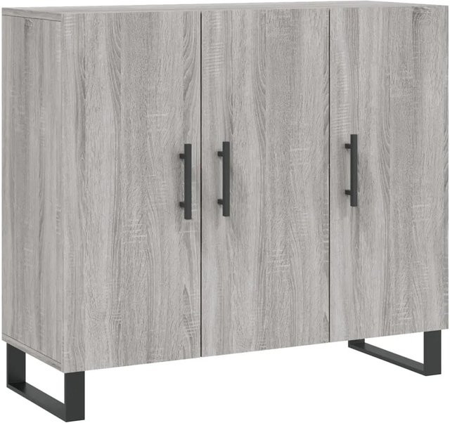 vidaXL Sideboard Modern in Grau Sonoma, B/T/H: 90 x 34 x 80 cm - Bild 1