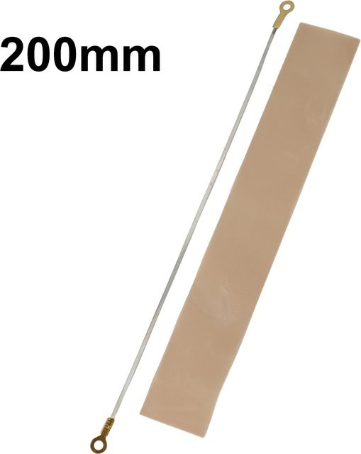 Set aus Elementstreifen für Impulsversiegelungsmaschinen aus Kunststoff, Farbe: Silber - Bild 1