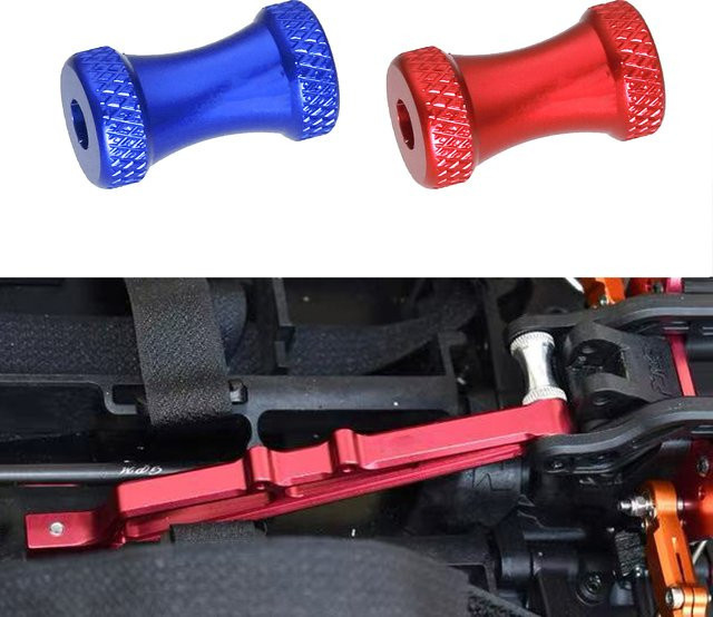 ARRMA Limitless 1/7 Aluminium Rear Chassis Brace Collar Upgrade-Teil, Metall, Rot, Zubehör - Bild 1