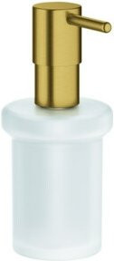 Grohe Seifenspender Essentials cool sunrise in Gold mit Glaseinsatz für Halter - Bild 1