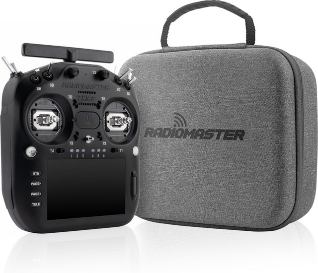 Radiomaster TX16S MK3 Funkfernsteuerung in Schwarz mit 2,4GHz und 900MHz Gemini Dual-Band ExpressLRS, V6 Hall Gimbal und 5 Zoll IPS Touchscreen - Bild 1