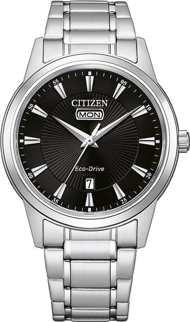 Citizen Armbanduhr, Solar, Edelstahl, Schwarz, 40 mm, Herren - Bild 1